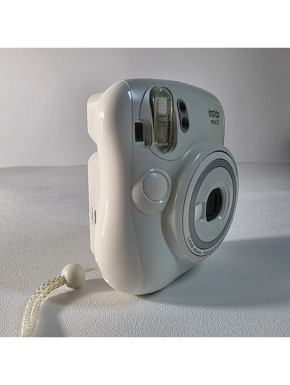 Fujifilm Instax Mini 26 Instant Film Camera White Point and Shoot W/Some Film